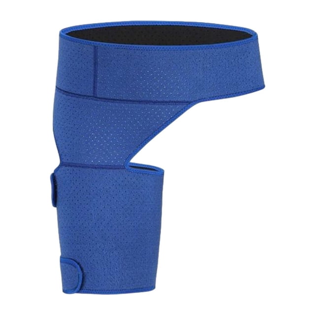 BELOVING Attelle de Hanche Compression Soutien Enveloppement pour Récupération des Blessures Hanche Flèche Entraînement Gym Régulier Bleu Foncé