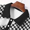 thumbnail image 6 of BRGZLK Mens Golf Shirts Summer 2026 Short Sleeve Turn-Down Collar Button-Down Lightweight Breathable Moisture Wicking Casual Pullover Shirts Black M, 6 of 7