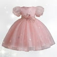 thumbnail image 2 of Kid Girls Dresses Formal Dress For Girls Pink Dress Girls Girls Rainbow Dress Easter Dresses For Girls 3-4 Years, 2 of 9
