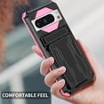 thumbnail image 4 of KOMI for Google Pixel 8 Pro Case with Card Holder, Built-in Stand Full-Body Drop Tested Protective Wallet Case for Google Pixel 8Pro (Pink), 4 of 5