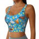thumbnail image 2 of Fotbe Rooster And Chickens Sujetador Deportivo Largo sin Aros para Mujer con Almohadillas y Soporte Medio, Transpirable y Absorbente, Camiseta Tipo Chaleco o Tank Top-Small, 2 of 8