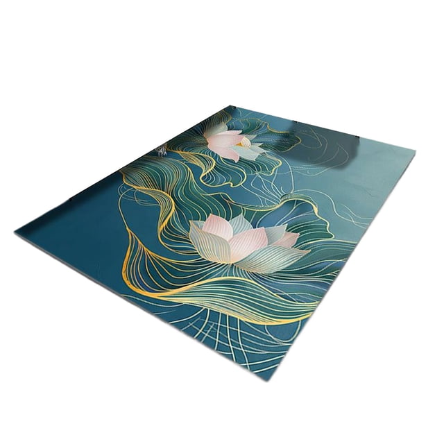 Maoww Cushioned Office Chair Mats Maximum Comfort And Support Middle Layer Forms Strong And Durable Lotus 80*120(cm)