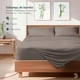 thumbnail image 2 of Juego de Sábanas de Bambú Dreamlab, Ropa de Cama Ultra Suave, Fresca, Hipoalergénica, Ecológica, Sábanas Matrimoniales de Bambú, Color Arena, 2 of 11