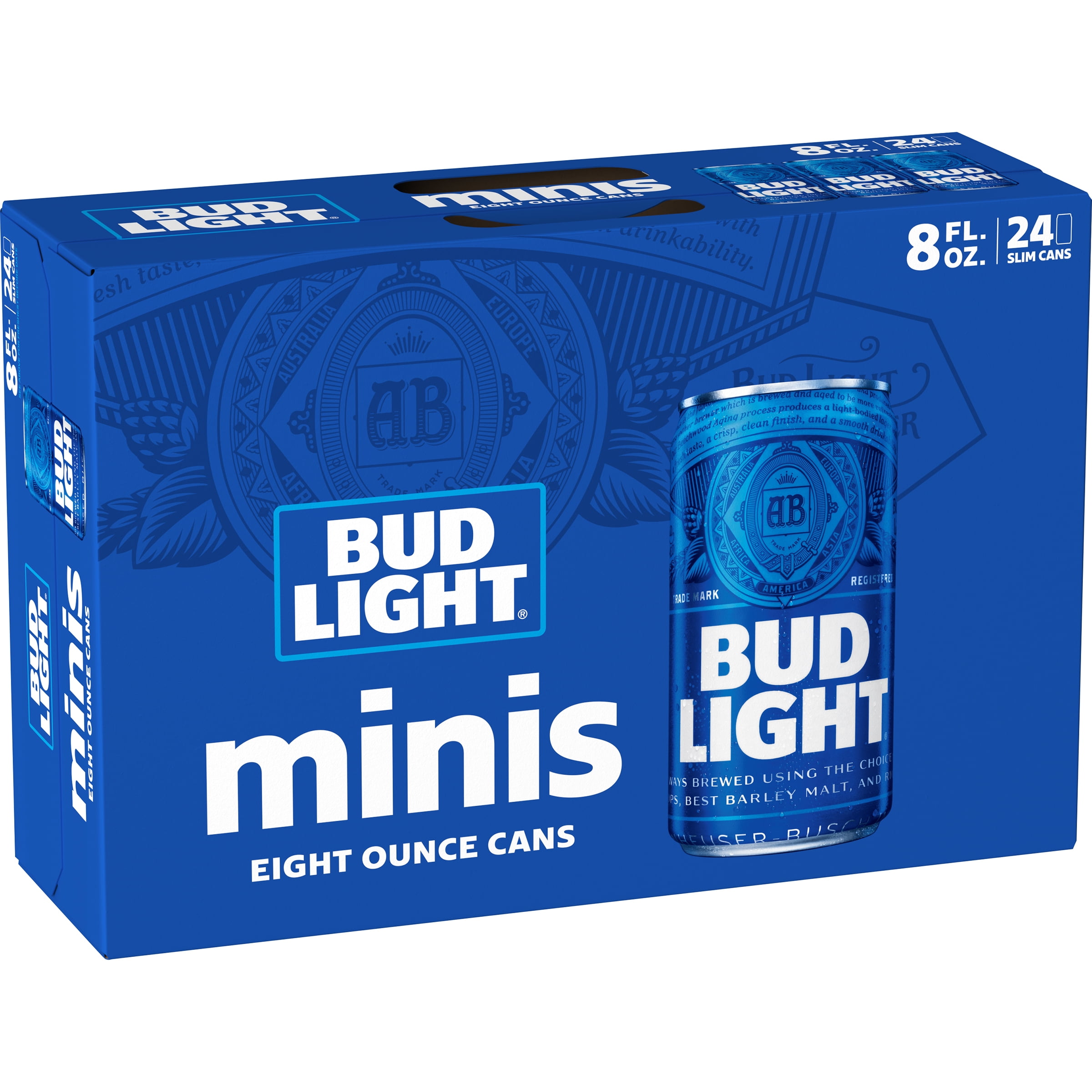 Bud Light® Minis Beer, 24 Pack 8 fl. oz. Cans