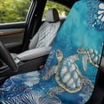 thumbnail image 4 of XYZCANDO Car Seat Towel Cover Turtle Pattern Design Car Cushion Seat Covers for Travel Beach Running, Washable Easy Install Towel Car Seat Cover for Trucks SUVs, 4 of 11
