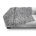 thumbnail image 3 of Cartoon Soft Flannel Fleece Throw Blanket, Feminine Natural Pattern Abstract Birds Flourishing Flowers and Leaves, Cozy Plush for Indoor and Outdoor Use, 50" x 60", Multicolor, by Ambesonne, 3 of 6