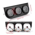 thumbnail image 4 of Oil Pressure Meter, 3 IN 1 Multifunction Triple Gauge Set Aluminium Alloy  For 12V Cars, 4 of 8