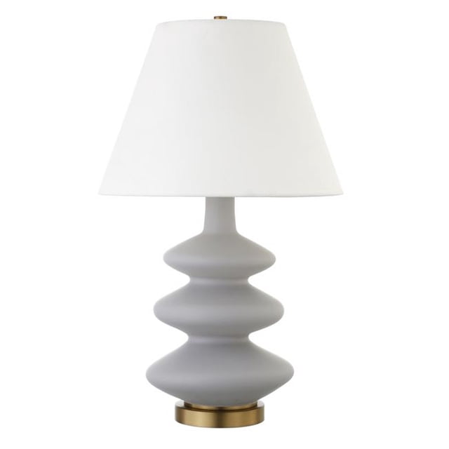 Hudson & Canal TL0888 Carleta Cool Gray Triple Gourd Table Lamp
