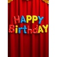 thumbnail image 4 of Colorful Happy Birthday Banner on Red Backdrop Background, Party Decorations for Birthday Party Photography Props Celebration Event Decors, 4 of 8