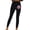 Black, variant on WREESH Soft Yoga Leggings with High Waist Tummy Control for Women's Fitness Running Gym Sports Black