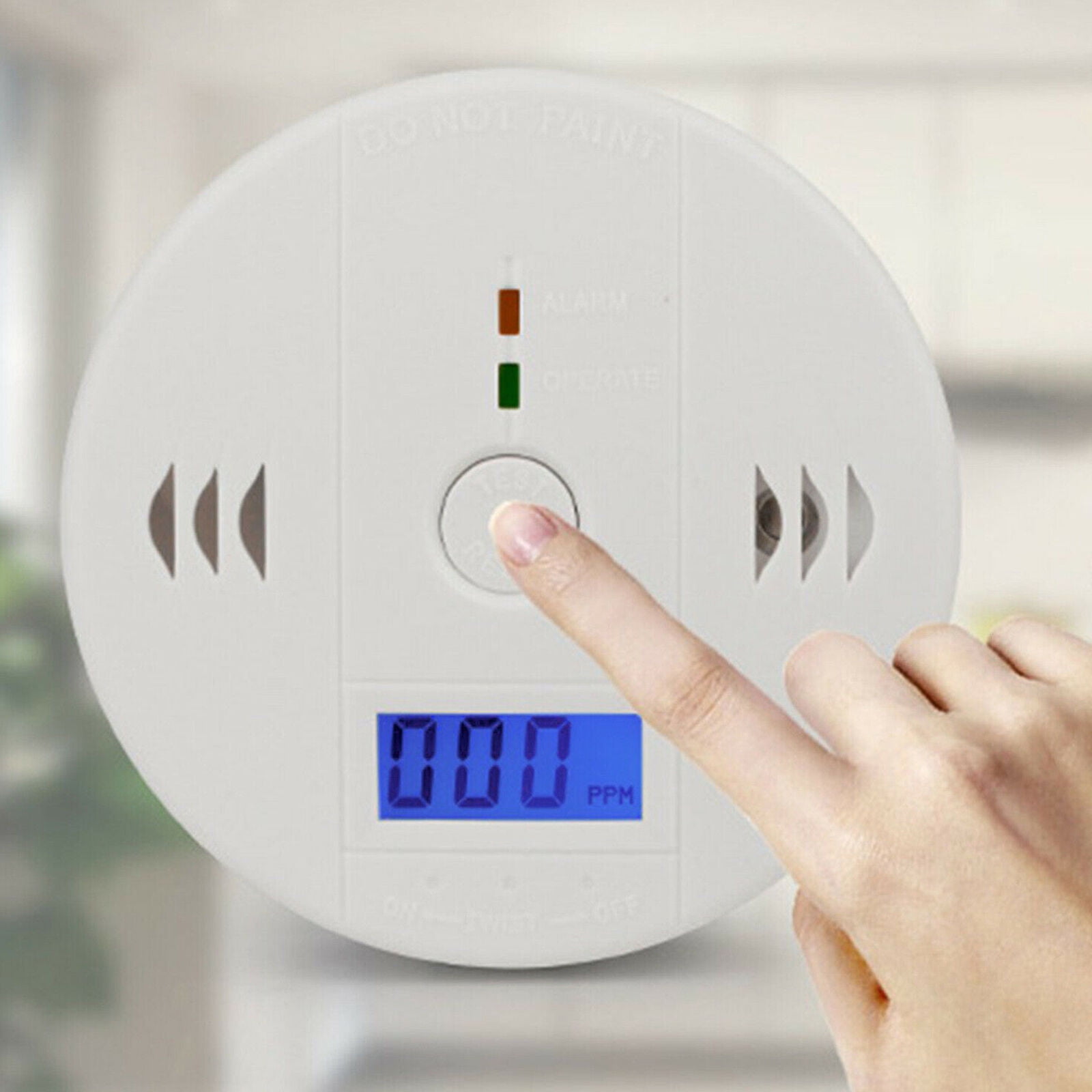 16 Pack LCD Display CO Carbon Monoxide Gas Detector Device Home Safety Alarm Detector