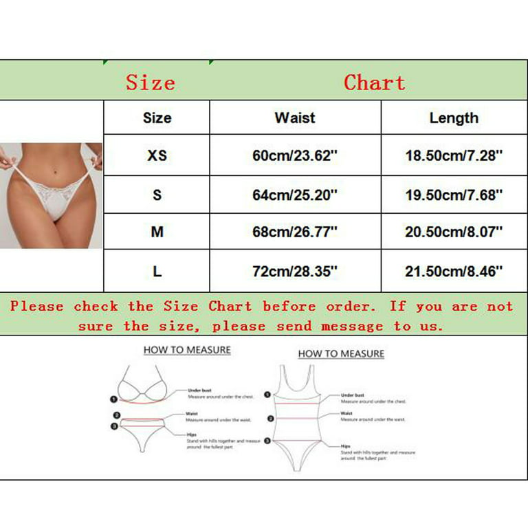 Women's Underwear Thong Women's Sexy Charm Lace Splice G String Pants  Floral Decoration Solid Color Comfortable Pants High Waisted Underwear for  Women