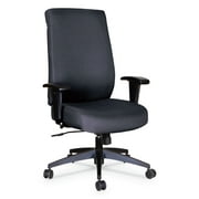 Alera Wrigley Series High Performance High-Back Synchro-Tilt Task Chair, Supports 275 lb, Black