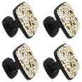 thumbnail image 2 of 4 Pcs Square Cabinet Handle Cupboard Knob Drawer Pulls Handle Floral Green Leaves Drawer Knobs with Screws Furniture Decoration, 2 of 7