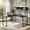 Black, variant on Demi Bonn Reversible L-Shaped Corner Desk with Storage Bookshelf, Small Home Office Desk Study Writing Table, Black
