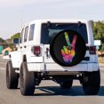 thumbnail image 2 of Hippie Two Fingers Symbols Peace Sign 6 Spare Tire Cover with Backup Camera Hole Wheel Tire Cover Fit Trailer, RV, SUV and Many Vehicle, 2 of 6
