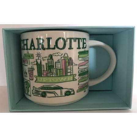 Starbucks Been There Series Collection Charlotte North Carolina Coffee Mug New