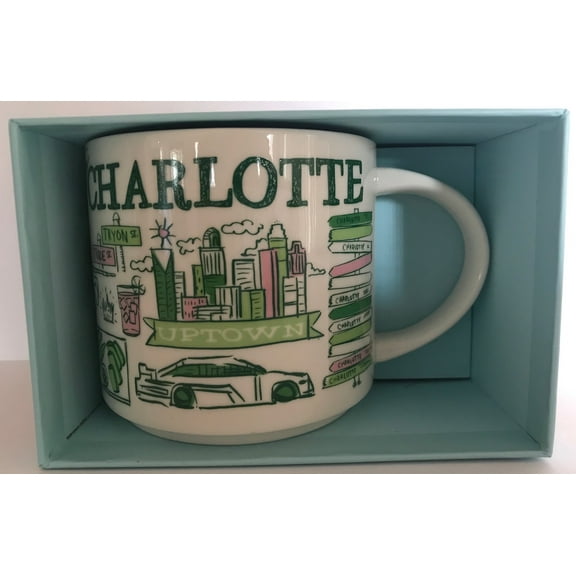 Starbucks Been There Series Collection Charlotte North Carolina Coffee Mug New