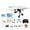A002- Multicolor (2 Batteries), variant on Remote Control Paper Airplane Kit, Dual Propeller DIY Glider with 2 Batteries 20 Colored Paper, Outdoor Flying Toy for Kids Boys, Ideal Gift for Children's Outdoor Play