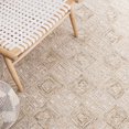 thumbnail image 6 of SAFAVIEH Ikat Sheldon Diamond Area Rug, Ivory/Sage, 8' x 10', 6 of 8