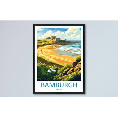 Bamburgh Castle Travel Bamburgh Castle Hanging Home Décor Bamburgh Castle Lovers England Wall Art Unframed Paper Print
