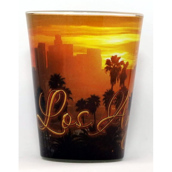 Los Angeles California City Sunset Shot Glass