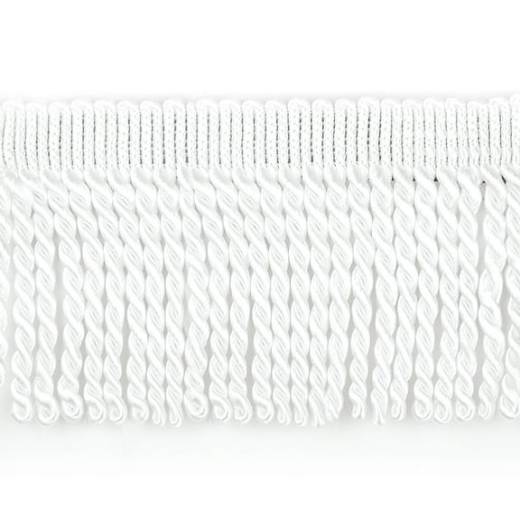 Softer Collection - 4" Width BULLION FRINGE (15 Yard Roll) - BF-4043-27 White