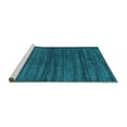 thumbnail image 2 of Ahgly Company Machine Washable Indoor Rectangle Abstract Turquoise Blue Contemporary Area Rugs, 4' x 6', 2 of 4