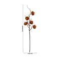 thumbnail image 2 of Artificial Velvet Pumpkin Pick with Branches & Berries, Fall Floral Arrangement Supply, Summer to Fall Decor for Vase, Wreath Making, Thanksgiving, Halloween and Seasonal Home Decoration, Brown, 2 of 6