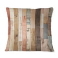 thumbnail image 3 of Designart "Pink Striped Pattern Resembling Farmhouse Planks" Striped Printed Throw Pillow, 3 of 5