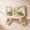 Beige Bow, variant on Naittoop Rustic Flowers Shaped Wooden Floating Shelves for Wall Decor,Boho Wall Mounted Storage Shelf for Bathroom Living Room and Bedroom Khaki