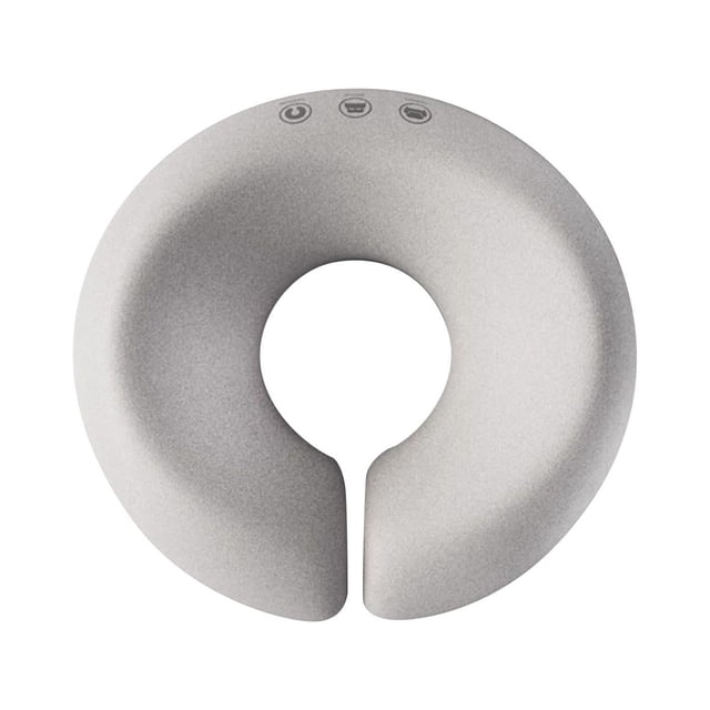 Almohada de para SPA, cojines para el cuello en forma de U, almohadilla para el cuello, cunas para la cara, almohada para la cara en forma de U Viscoelástica Gris
