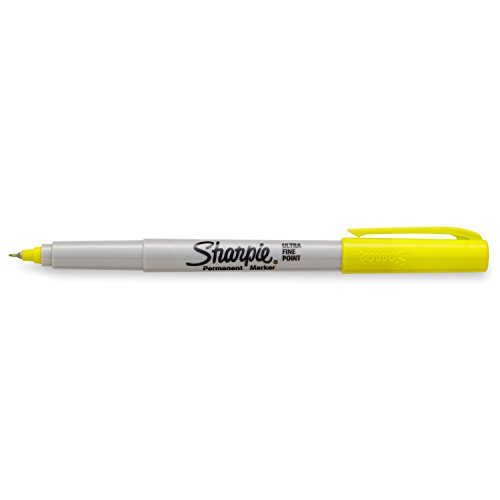 Sharpie Color Burst Permanent Marker, UltraFine Point, Yellow (1948365