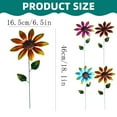 thumbnail image 3 of Metal Flowers for Outside Sunflower Decor 18.1in Decorative Garden Stakes Garden Stakes for Garden Yard Decor Lawn Ornaments Metal Yard Art Metal Garden Stakes Garden Ornaments Yard Stakes Red, 3 of 9