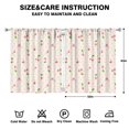thumbnail image 2 of Nursery Curtains Boys Girls Kids Vintage Cherry Print Pattern Window Drapes for Living Bedroom Playroom Room Decor Rod Pocket 52x63Inch 2 Panels, 2 of 2