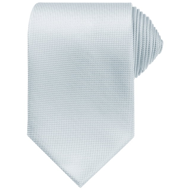 CORBATAS TEXTURIZADAS PARA HOMBRES DÍA DEL PADRE INSPIRE CHIC Color Sólido Clásico para Bodas Formales Tamaño Único Plata