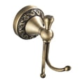 thumbnail image 1 of GUOOL Antique Brass Double Robe Hook Hanger Bathroom Hardware Bath Accessory Storage, 1 of 9