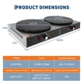 thumbnail image 2 of 16 Inch Double Plates Commercial Crepe Maker, Non-Stick Electric Crepe Machine with Precise Temp Control and Indicator Lights for Home and Restaurant,3400 w,110 v, 2 of 7