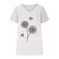 thumbnail image 4 of Birdeem T-Shirts à Col en V pour Femmes Mode Confortable Blouses Féminines Hauts, 4 of 6