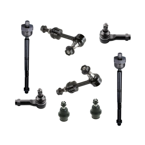 8 Pc Front Suspension Kit Inner & Outer Tie Rod Ends Lower Ball Joints Sway Bar End Links Fits select: 2004-2005 FORD F150