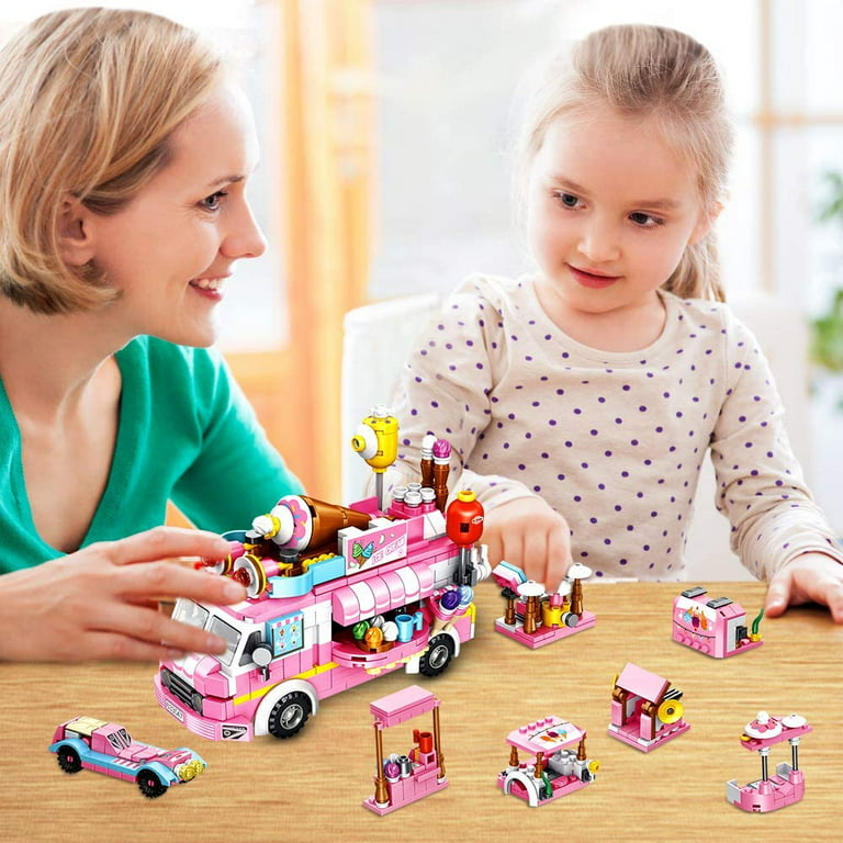  PANLOS 553 PCS Building Toys for Girls, 25-in-1 Ice Cream Truck  Building Bricks Construction Vehicles Kit, STEM Learning Building Blocks  Set, Birthday Gifts for Kids Girls Age 5-12 : Toys & Games