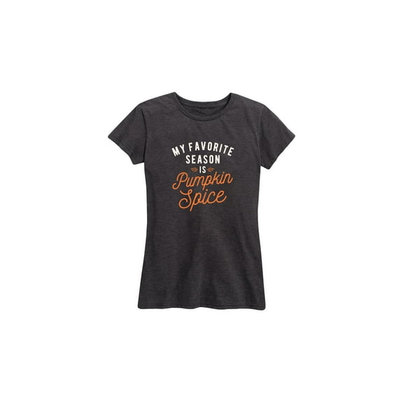 Instant Message - My Favorite Season Is Pumpkin Spice - Women's Short Sleeve Graphic T-Shirt