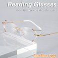 thumbnail image 2 of Gafas Presbópicas Con Corte De Diamante Azul Claro Gao Jiahui  unisex, 2 of 2