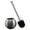 Stainless Steel, variant on Bath Bliss Globe Design Toilet Brush and Holder in White