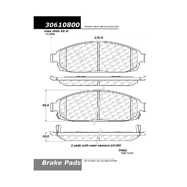 GOPARTS Replacement for 20052010 Jeep Grand Cherokee Front Disc Brake