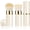 White, variant on Retractable Kabuki Makeup Brush, 2 Pack Travel Foundation Makeup Brush Set Blush Brushes with Handle for Liquid, Cream, , Loose , Bronzer