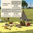 thumbnail image 6 of Picnic Blankets Beach Bag, Large Family Picnic & Outdoor Beach Blanket Machine, Washable Plus Thick Checkered Sandproof Grass Waterproof Camping On Beach Mat, 6 of 9