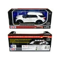 thumbnail image 3 of 2022 Ford Police Interceptor Utility Unmarked Slick-Top White 1/24 Diecast Model Car by Motormax, 3 of 3