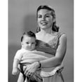 thumbnail image 2 of Portrait of young mother holding baby boy Poster Print (24 x 36), 2 of 4