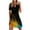 Yellow, variant on Travel Dresses for Women Wrinkle Free, Mini Summer Clothes 2023 Dresses Casual Floral Printed Tank Sleeveless Dress Crewneck Loose Beach Short